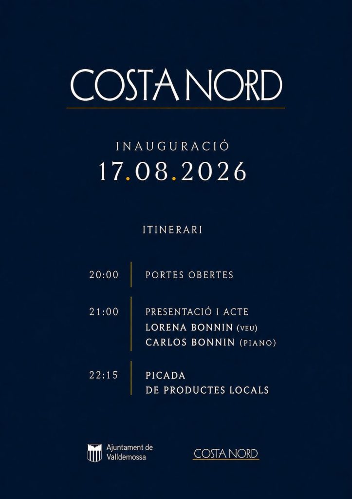 Inaugurazione del nuovo Auditori del Centre Cultural Costa Nord a Valldemossa