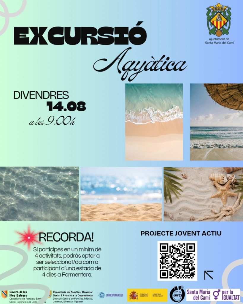 Locandina della Excursió Aquàtica del Casal de Joves s’Estació