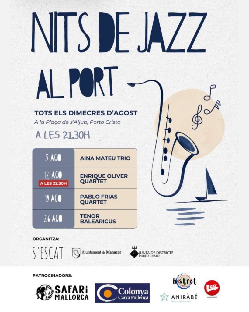 Locandina di Nits de Jazz al Port 2026 a Porto Cristo