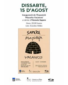 Manifesto della mostra Mayurqa Vacances di Horacio Sapere
