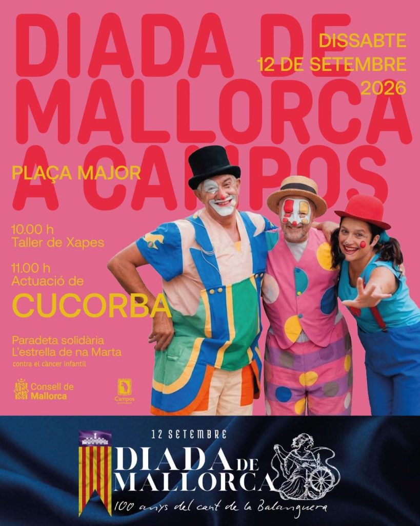 Locandina della Diada de Mallorca e dello spettacolo di Cucorba a Campos