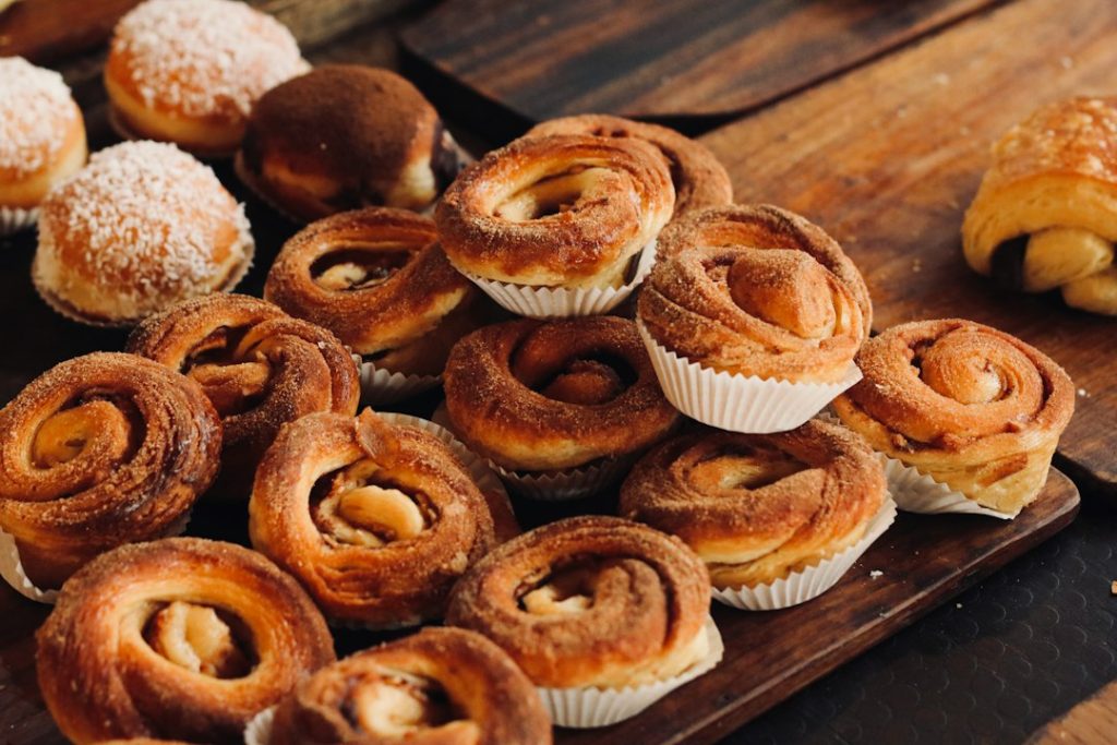 Dolci da forno a spirale, immagine di repertorio non scattata alla Fira Dolça d'Esporles