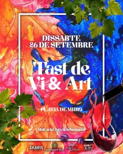 Manifesto del Tast de Vi & Art, il 26 settembre 2026 a Platja de Muro, con un’opera di Joan Sureda