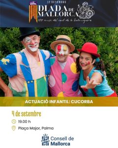 Cucorba nella locandina di apertura delle celebrazioni della Diada de Mallorca a Palma