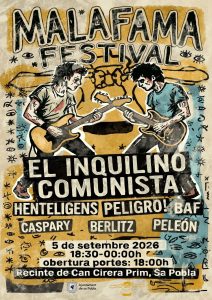 Poster ufficiale di MALAFAMA FESTIVAL a Sa Pobla