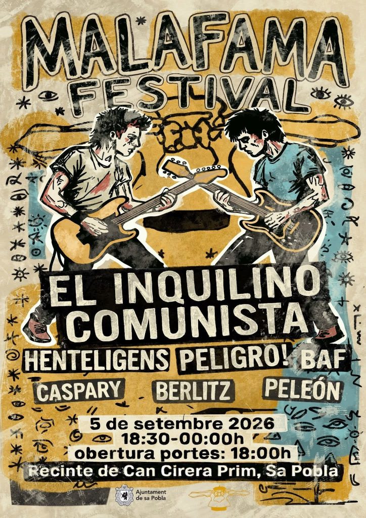 Poster ufficiale di MALAFAMA FESTIVAL a Sa Pobla