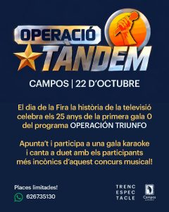 Operacio Tandem alla Fira dOttobre di Campos