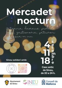 Manifesto del Mercadet nocturn di Sineu, prossime date 11 e 18 settembre