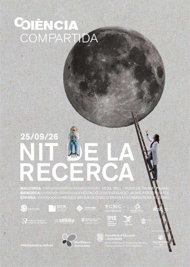 Locandina Nit de la Recerca 2026: 25 settembre al Moll Vell di Palma