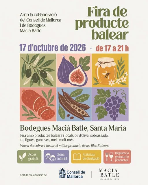 Locandina della Fira de Producte Balear a Bodegues Macià Batle