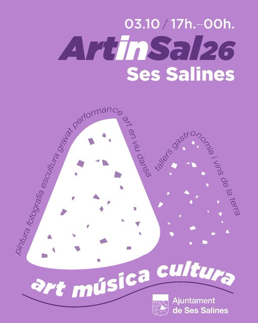 Locandina viola di ArtinSal26, arte musica cultura