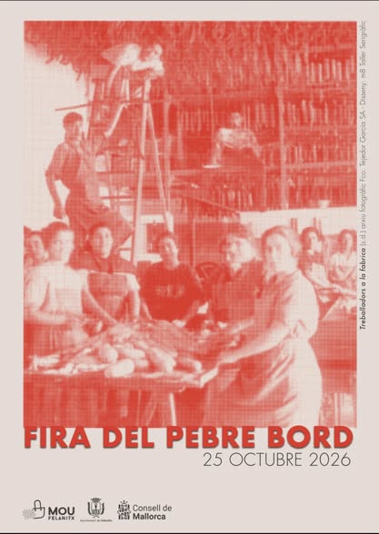 Locandina della Fira del Pebre Bord di Felanitx, 25 ottobre 2026
