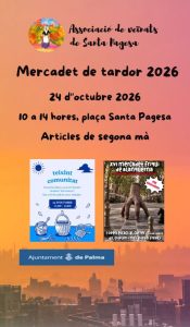 Locandina del Mercadet de tardor 2026 dell'associazione di quartiere di Santa Pagesa, 24 ottobre