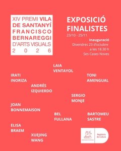 Locandina della mostra dei finalisti del XIV Premi Vila de Santanyí Francisco Bernareggi d'Arts Visuals 2026
