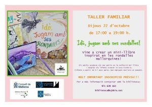 Locandina del laboratorio «Idò, jugam amb ses rondalles!» a Deià, 22 ottobre